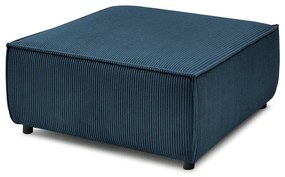 Pouf in velluto a coste blu scuro Nihad modular - Bobochic Paris