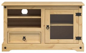 Mobile porta tv corona 100x45x58 cm in legno massello di pino