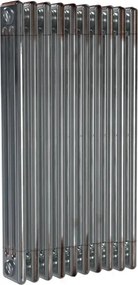 Termosifone in acciaio tubolare 4 colonne 5 elementi interasse 813 mm ERCOS Comby grigio