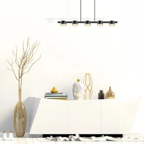 Lampadario LED a sospensione con filo MIRELLA 5xGX53/6W/230V nero