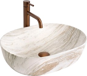 Lavabo da appoggio Rea Amelia Saturn 48
