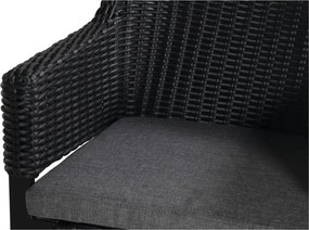 Černá plastová zahradní židle Cairo – Hartman