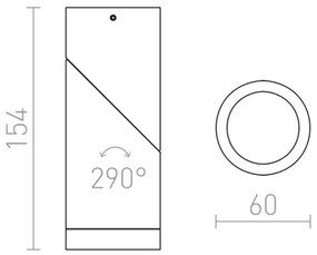 RED - Design Rendl - R12670 - Faretto SNAZZY 1xGU10/35W/230V bianco