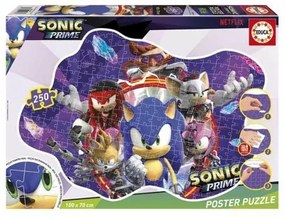 Set di 4 Puzzle Sonic Prime 250 Pezzi