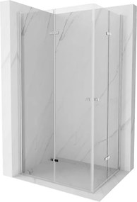 Mexen Lima Duo cabina doccia pieghevole 100 x 80 cm, trasparente, cromo - 856-100-080-02-00