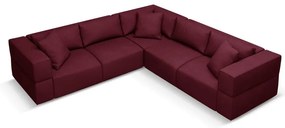 Divano angolare variabile bordeaux Esther - Milo Casa