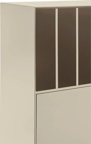 Armadietto color crema 120x140x45 cm Platt – Teulat