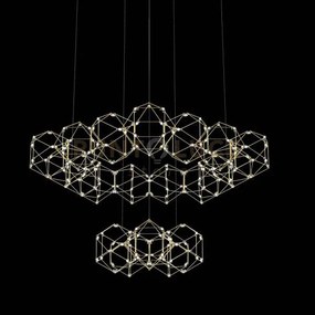 Lucciola 20  lampada a sospensione, ottone, led 3000k 96w, 8160lm, ...