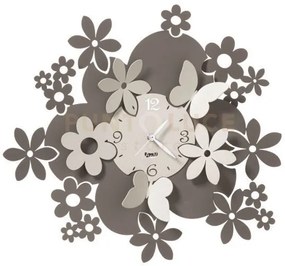 Orologio da parete con fiori daisy fango e avorio in ferro 40cmdidi...