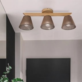 Brilagi - LED  Lampadario a plafone ANTHONY 3xE14/40W/230V quercia/marrone