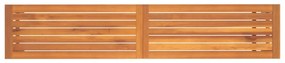 Panca da giardino 180x35x45 cm in legno massello di acacia