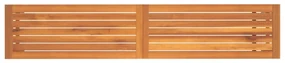 Panca da giardino 180x35x45 cm in legno massello di acacia