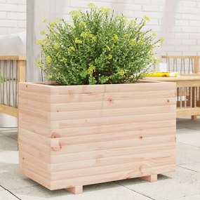 Fioriera Da Giardino 70x40x49,5 Cm İn Legno Massello Di Pino /
