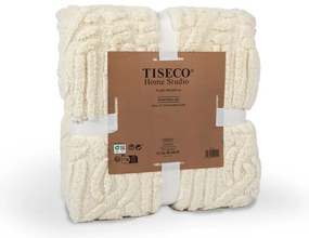 Coperta bianca/beige in micropile 150x200 cm Rena – Tiseco Home Studio