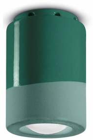 Ferroluce Decò  Pi - Plafoniera 1 luce C985 Verde bottiglia