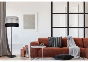 Lampada da terra CORAL 1xE27 / 60W / 230V nero / grigio