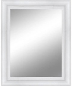 Specchio rettangolare in legno bianco 92 x 132 cm
