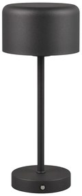Lampada da tavolo dimmerabile a LED nero opaco (altezza 30 cm) Jeff - Reality