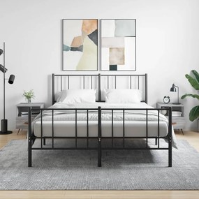 Comodini 2 Pz Grigio Sonoma 40x35x47,5 Cm İn Legno Multistrato /