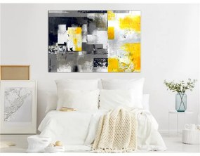 Quadro Sun Mine (1 Part) Wide  Colore Giallo, Dimensioni e Misure 120x80