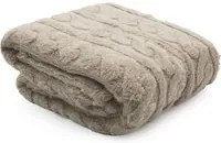 Plaid sherpa 130x160 cm cammello
