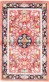 Cashmere Silk Tappeto 100x160 Rosso (Indian) Annodato A Mano