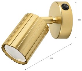 Brilagi - Faretto da parete a spot CRISPINA 1xGU10/10W/230V dorato