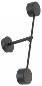 Lampada da parete in acciaio NATSU K2 nero 2xGX53 Colore del corpo Nero
