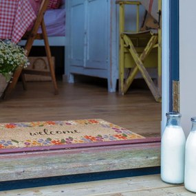 Zerbino in fibre di cocco 40x120 cm Welcome Floral – Artsy Doormats