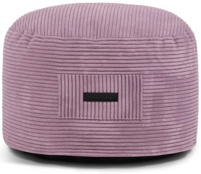 Poggiapiedi viola con rivestimento in velluto a coste Om 60 – SLOWDOWN