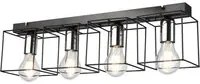 Lampada a Soffitto Mika, Nero, Metallo, 17x61x13 cm, EPIKASA