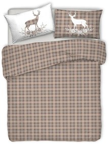 Parure copripiumiuno Tartan beige Made in Italy