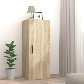 Mobile Pensile Muro Rovere Sonoma 34,5x34x90 Legno Multistrato /