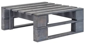 Set divani in pallet con cuscini 6 pz in pino impregnato grigio