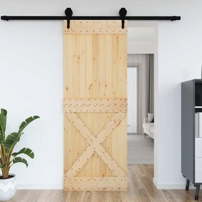 Porta Narvık 85x210 Cm İn Legno Massello Di Pino /