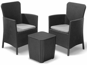 Set Mobili Da Balcone Miami 5 Pz Grafite 223815 /