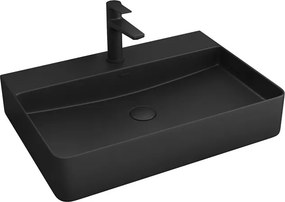 Lavabo da appoggio 50cm colore nero mat Litos-CNM500 - KAMALU