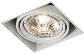 Set di 6 faretti da incasso bianchi GU10 AR70 senza bordi - Oneon