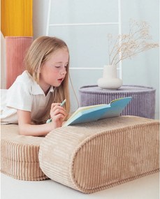 Pouf per bambini blu con rivestimento in velluto a coste – Wigiwama