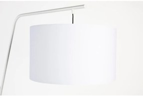 Lampada da terra bianca con paralume in tessuto (altezza 220 cm) Martine - White Label