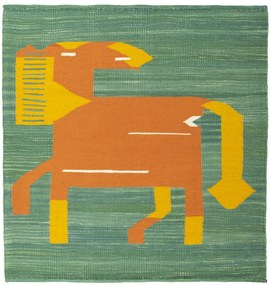 Kilim Tappeto orientale 100 x 90 (Tacchino) Tessuto A Mano