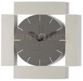 Orologio da parete minimal radical avorio,fango