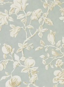Tapete Magnolia & Pomegranate von Sanderson - Grey Blue