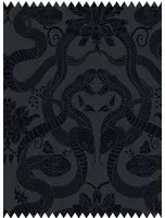 House of Hackney Stoff Anaconda - Cut Velvet - Noir