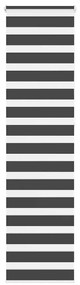 Tenda A Rullo Zebra Nero Larghezza Tessuto 50,9 Cm Poliestere /