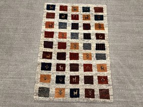 Gabbeh Tappeto 80 x 120 (Iran) Annodato A Mano