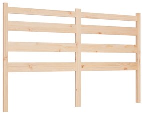 Testiera per letto 206x4x100 cm in legno massello di pino