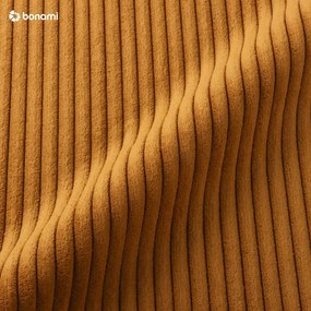 Divano color senape allungabile con rivestimento in velluto a coste 195 cm Monaco – Bobochic Paris