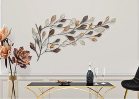 Decorazione murale bianco-marrone , larghezza 115,5 cm Ramo - Mauro Ferretti