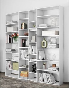 Libreria bianca 214x224 cm Valsa – TemaHome